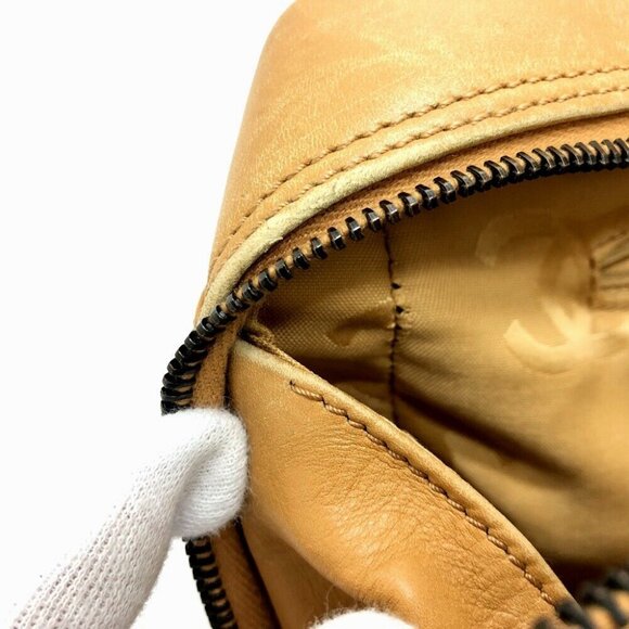 CHANEL CC Mark Chain bag Shoulder Bag Calf leather Brown/Black/GoldHardware - Picture 15 of 16